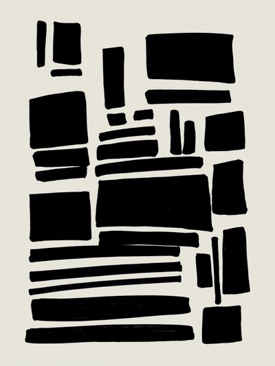 Black Abstract Shapes by Ejaaz Haniff