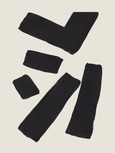 Black Abstract Strokes by Ejaaz Haniff