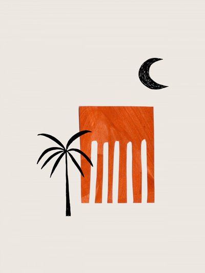 Desert Palm Moon by Ejaaz Haniff