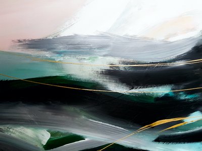Fluid Gold Strokes by Ejaaz Haniff