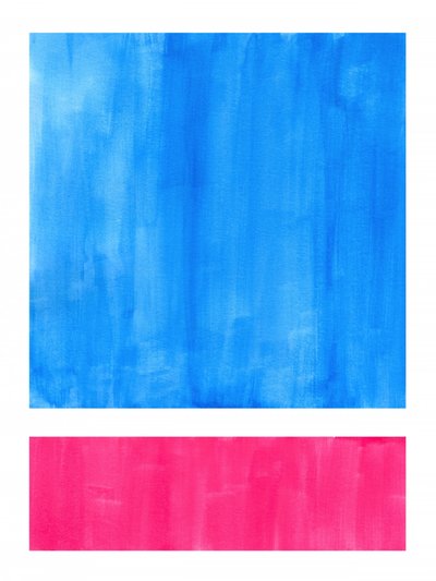 Modern Blue Pink Abstract by Ejaaz Haniff