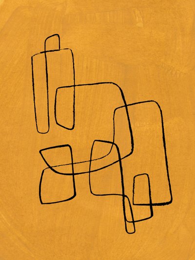 Organic Ochre Lines by Ejaaz Haniff