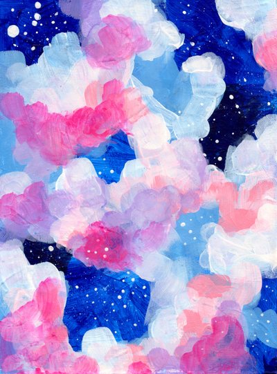 Pink Blue Dreamy Sky by Ejaaz Haniff