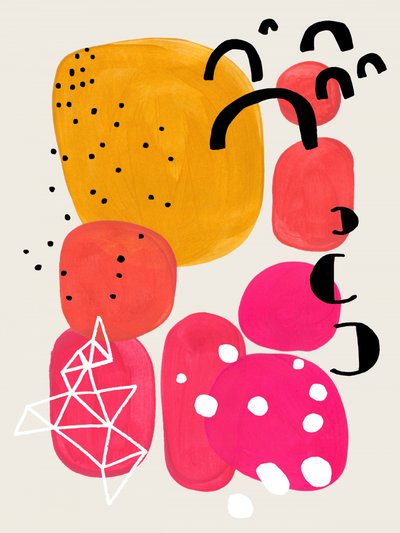 Vibrant Abstract Organic Shapes by Ejaaz Haniff