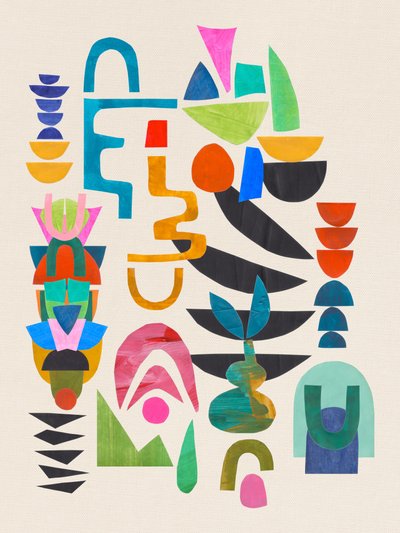 Vibrant Geometric Abstract by Ejaaz Haniff