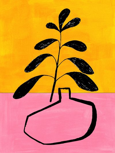 Vibrant Potted Plant by Ejaaz Haniff