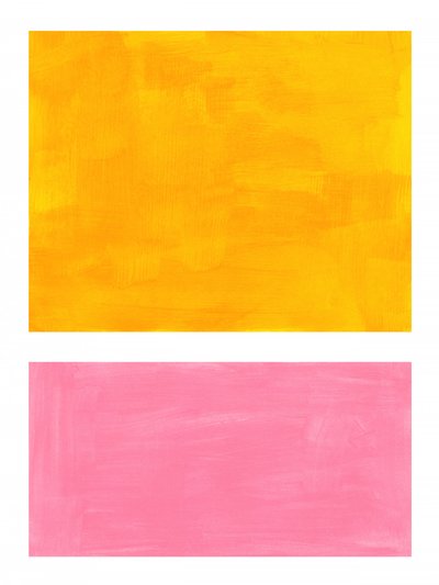 Vibrant Yellow Pink Strokes by Ejaaz Haniff
