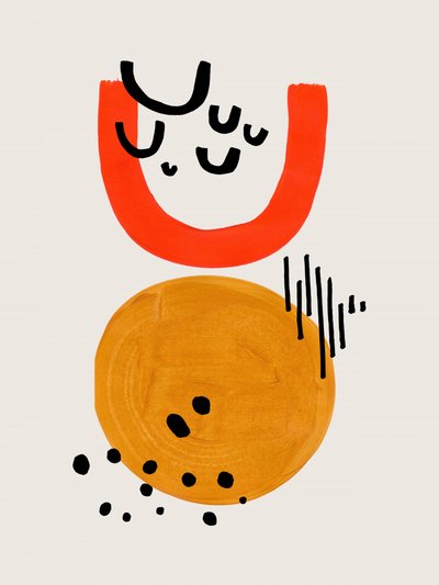 Warm Abstract Shapes by Ejaaz Haniff