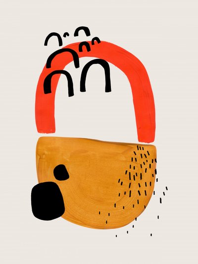 Warm Abstract Shapes by Ejaaz Haniff