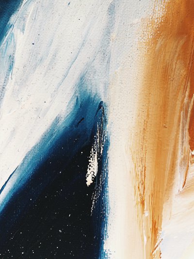 Warm Azure Abstract by Ejaaz Haniff
