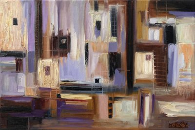 Abstract City Grid by Ekaterina Ermilkina