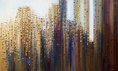 Abstract City Lights by Ekaterina Ermilkina