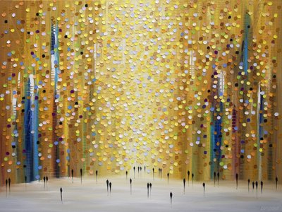 Golden City Path by Ekaterina Ermilkina