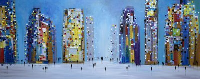 Modern City Lights by Ekaterina Ermilkina