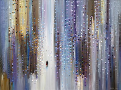 Romantic City Rain by Ekaterina Ermilkina