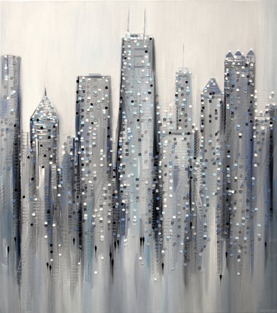 Sparkling Cityscape by Ekaterina Ermilkina
