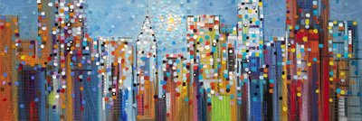 Vibrant City Lights by Ekaterina Ermilkina
