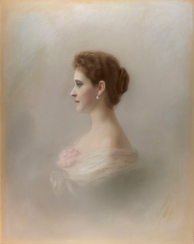 Portrait of Grand Duchess Elizaveta Fyodorovna, Princess Elizabeth of Hesse and by Rhine by Ekaterina Ieronimovna Viskovatova