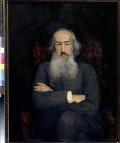 Portrait of Historian Konstantin Bestuzhev-Ryumin by Ekaterina Sergeevna Zarudnaya Kavos