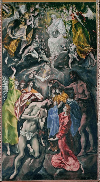 Baptism of Christ by El (1541-1614) Greco