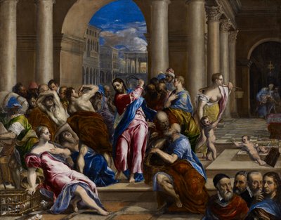 Christ Driving the Money Changers from the Temple, c.1570 by El Greco