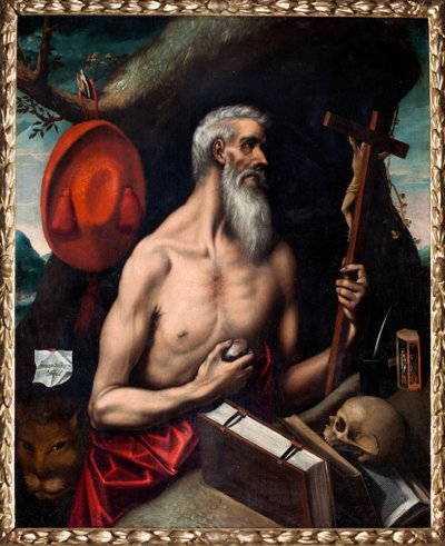 Saint Jerome (San Jerónimo) by El (1541 1614) (follower of) Greco