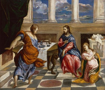 Christ in the House of Martha and Mary by El Greco