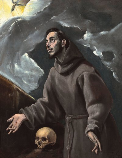 Saint Francis receiving the Stigmata by El Greco