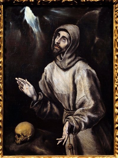 Saint Francis of Assisi Receiving Stigmata by El Greco