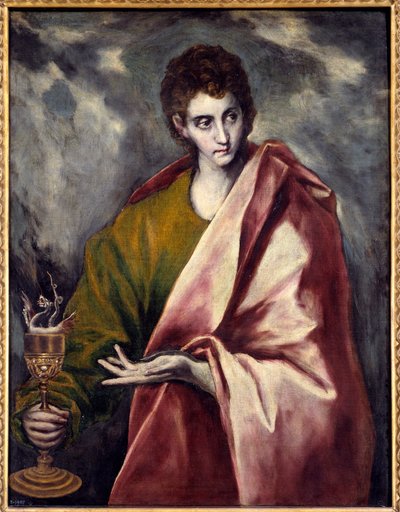 Saint John the Evangelist. Painting by Domenikos Theotokopoulos known as El Greco (1541-1614) by El Greco