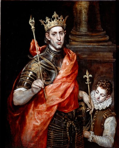 Saint Louis, King of France and a Page by El Greco