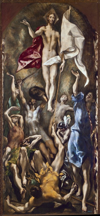 The resurrection of Christ by El Greco