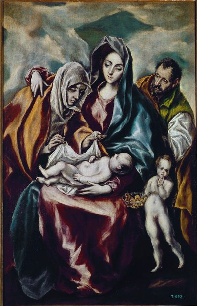 Virgin and Child (the Holy Family with St John the Baptist and St Anne) by El Greco