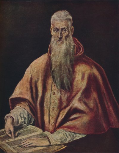Saint Jerome as Cardinal by El Greco
