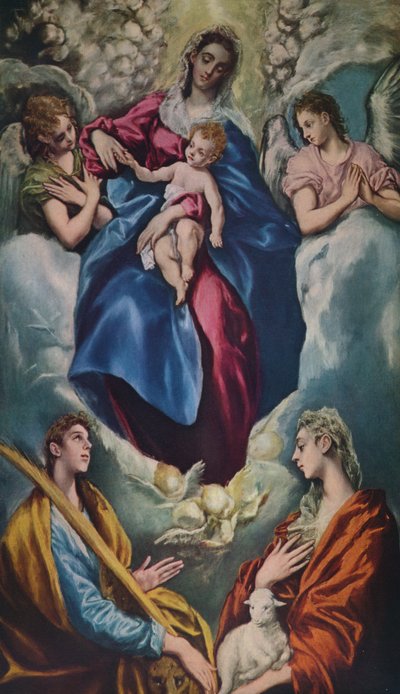 Madonna and Child with Saint Martina and Saint Agnes by El Greco