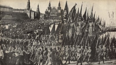 Illustration from USSR Builds Socialism by Eliezer Markowich Lissitzky