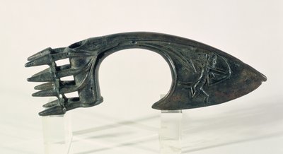 Axe blade depicting an archer, possibly from Lorestan, Iran, late 2nd or early 1st millennium BC by Elamite