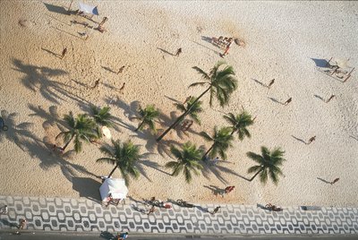 Brazil, Rio de Janeiro, Ipanema Beach, aerial view by Nicolas d