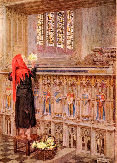 Illustration for the poem Death the Leveller by Shirley, from the book 