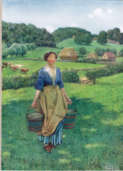 Milkmaid, illustration from 