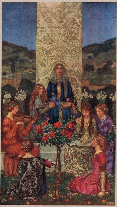 Our Lady Sings Magnificat, illustration from 