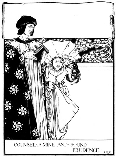 Counsel is Mine and Sound Prudence by Eleanor Fortescue Brickdale