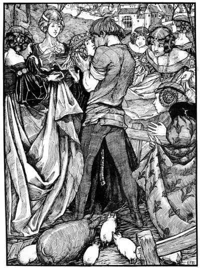 The Princess and the Swineherd, 1898 by Eleanor Fortescue Brickdale