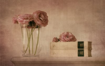 Soft Pink Ranunculus Still Life by Elena Arjona