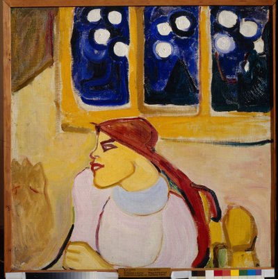Woman in a Kerchief (A Scandinavian Princess) by Elena Guro