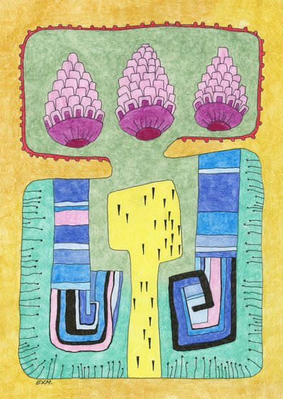 Colorful Abstract Shapes by Elena Khomutova-Miller