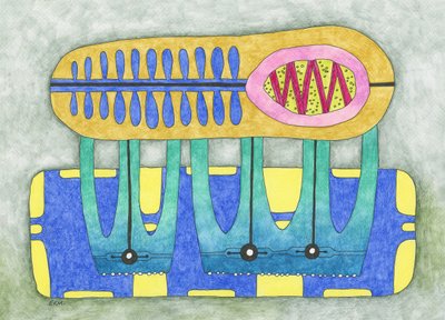 Playful Abstract Mechanism by Elena Khomutova-Miller