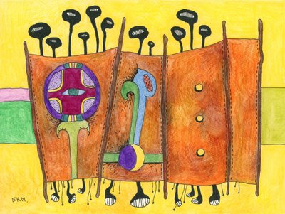 Vibrant Tribal Eye by Elena Khomutova-Miller