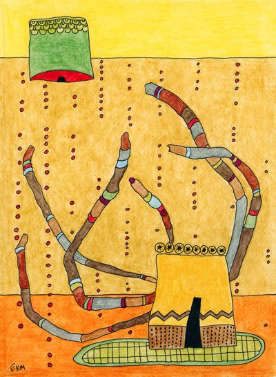Whimsical Tent Structure by Elena Khomutova-Miller
