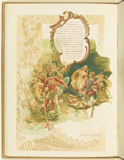 Program for the Ballet La Perle by Marius Petipa and Riccardo Drigo, 1896 by Elena Petrovna Samokish Sudkovskaya